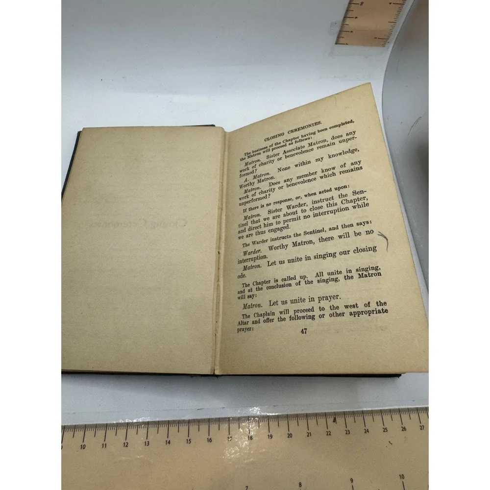 Standard Ritual Order Of The Easteren Star State Of New York 1916 Edition